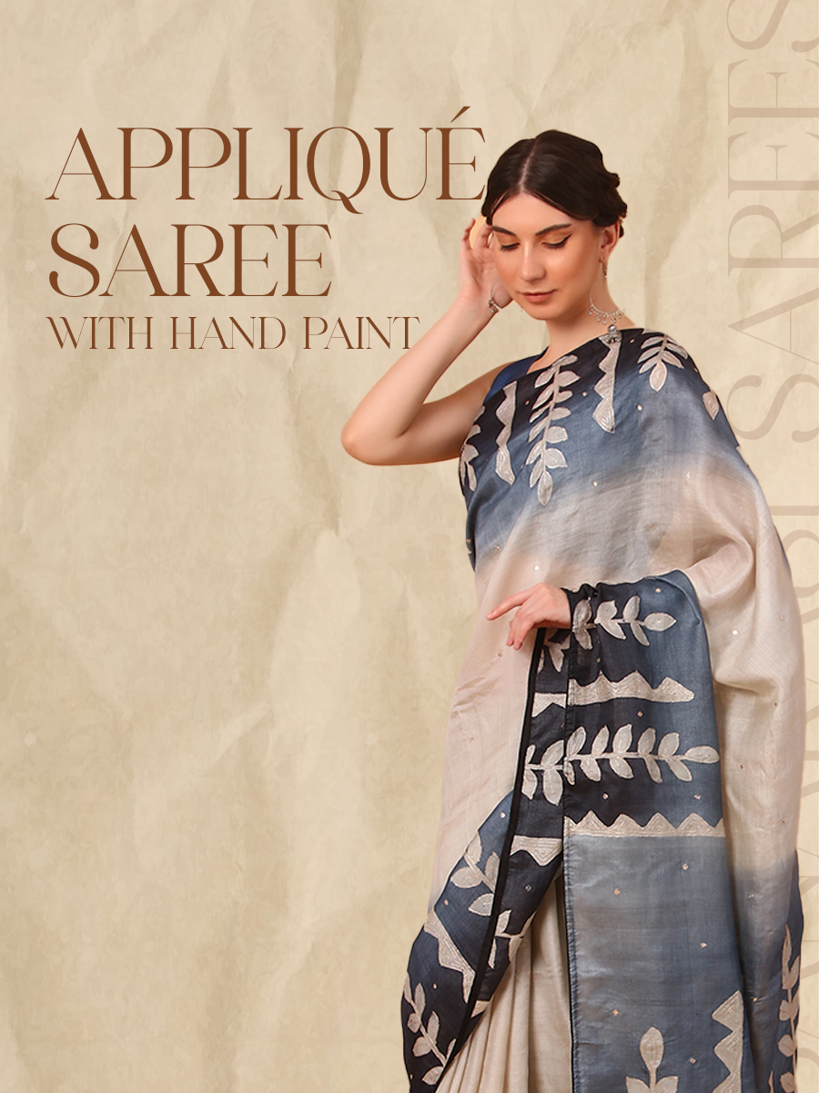 Applique Saree