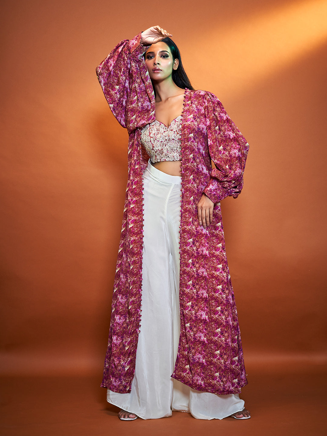 Modern Art Multicolour Crepe Co-ord Set