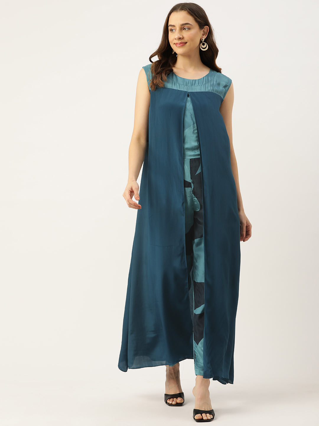 Desginer Green Polyester Jumpsuit