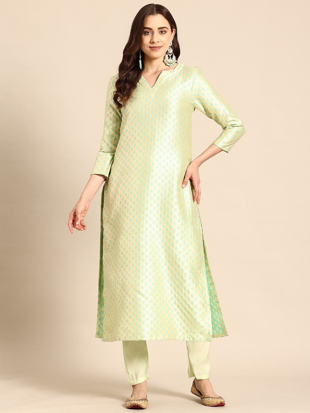 Lush Lime Kurta Set