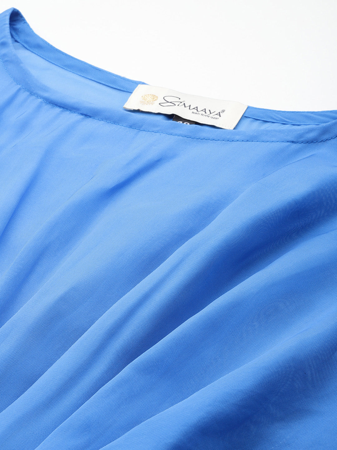 Designer Blue Chiffon Dress