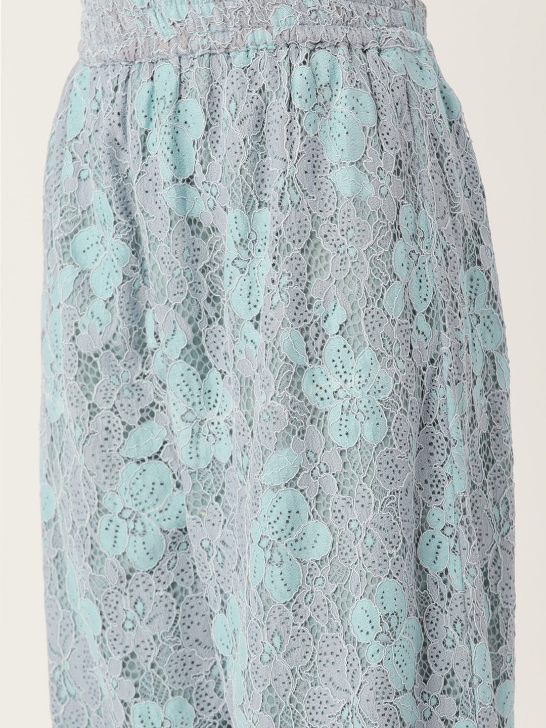 Designer Sky Blue Lace Co-Ord Set