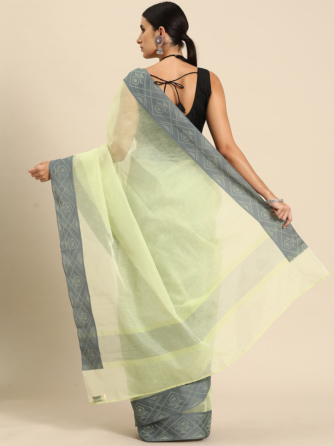 Designer Green Silk Saree