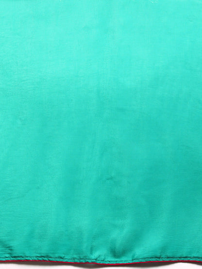 Designer Sea Green Chiffon Saree