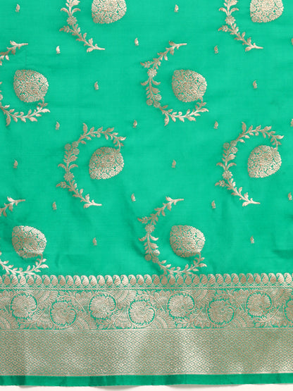 Designer Green Silk Saree