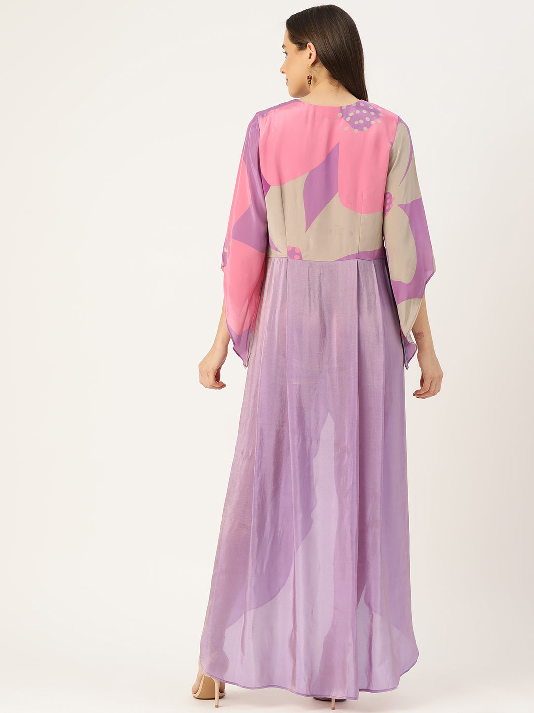 Designer Purple Chiffon Dress