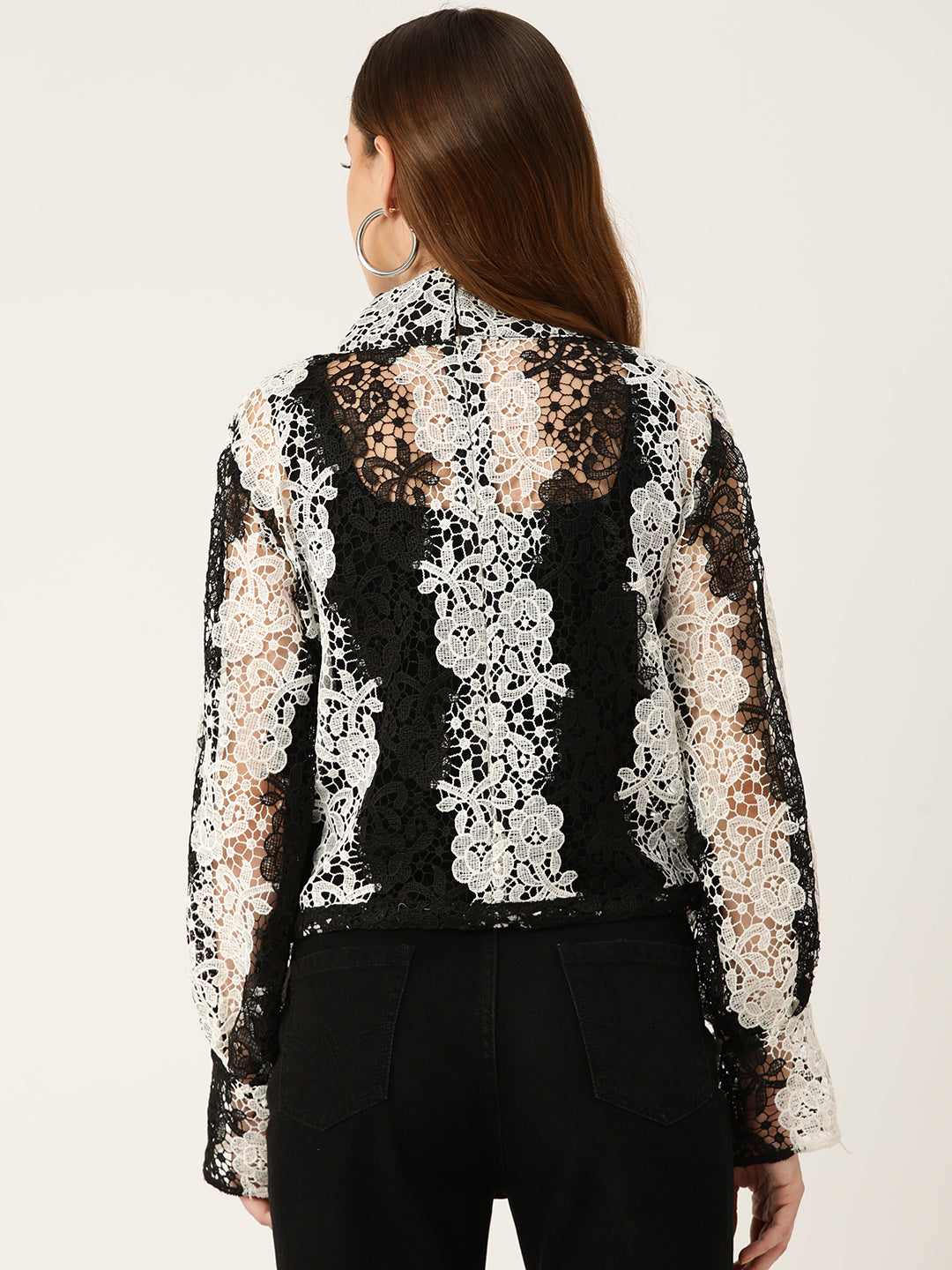 Desginer Multicolour Lace Top