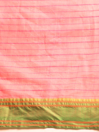 Designer Pink Linen Blend Saree3434