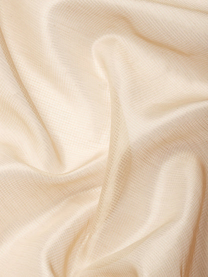 Designer Off-White Organza Saree