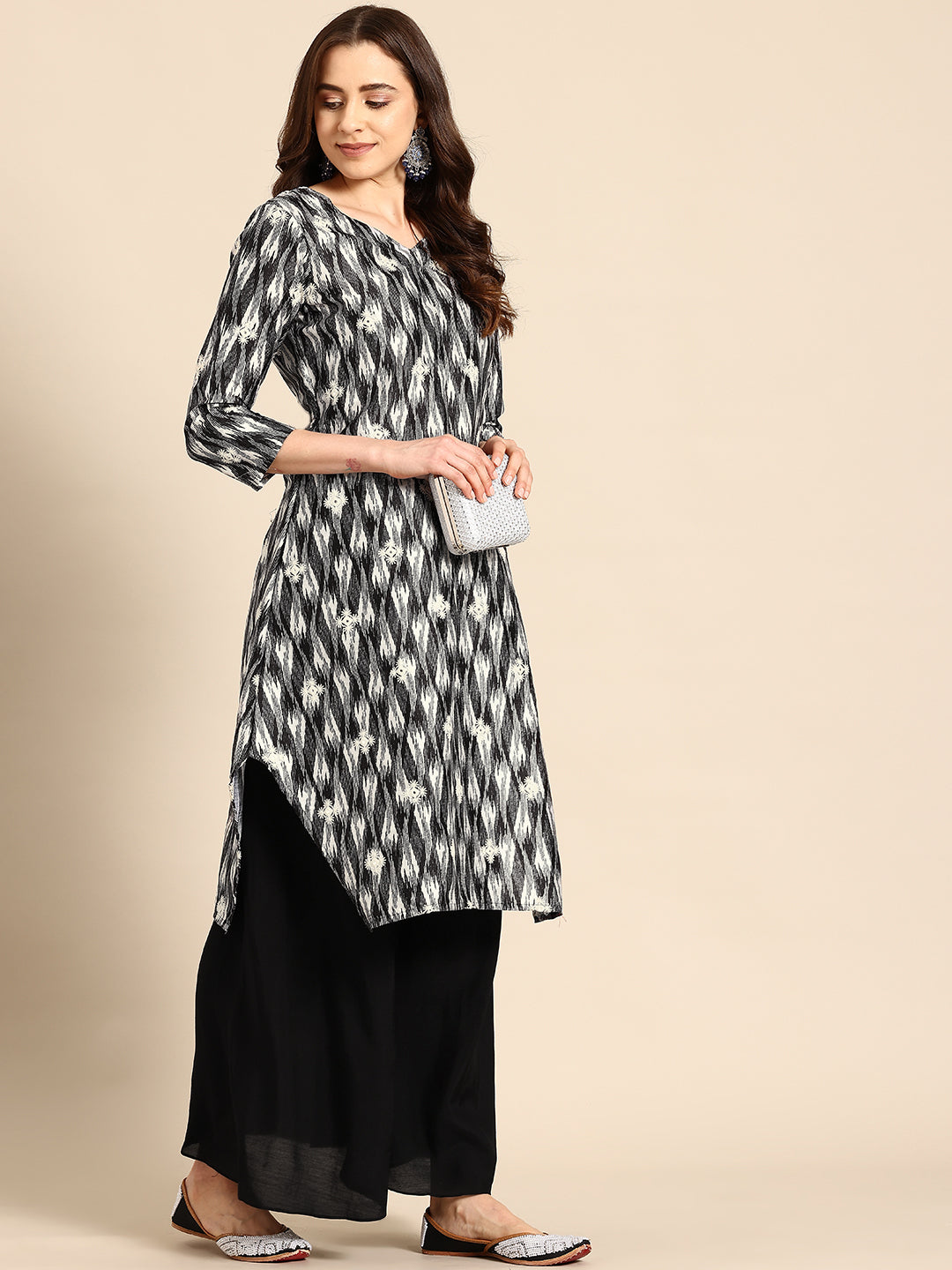 Monochrome Kurti  Set