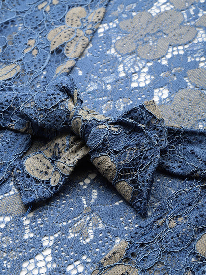 Desginer Blue Lace Co-Ord Set