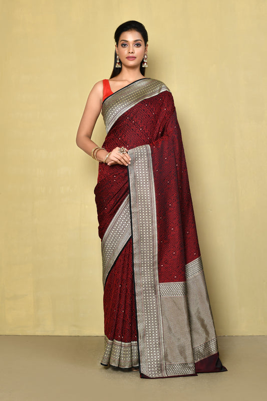 Designer Brown Saree