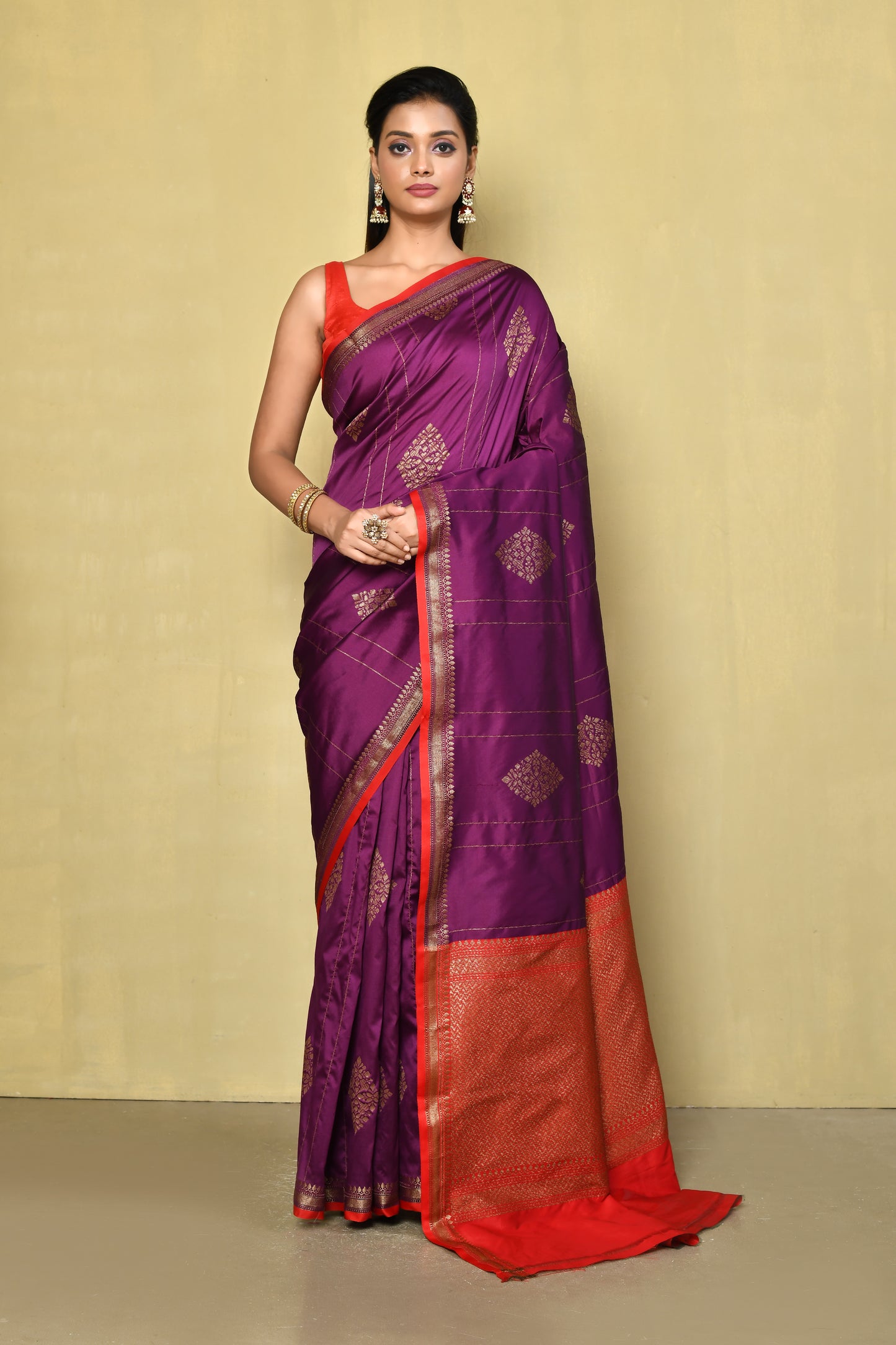 Designer Purple Saree