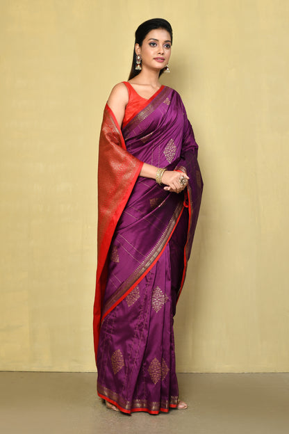 Designer Purple Saree