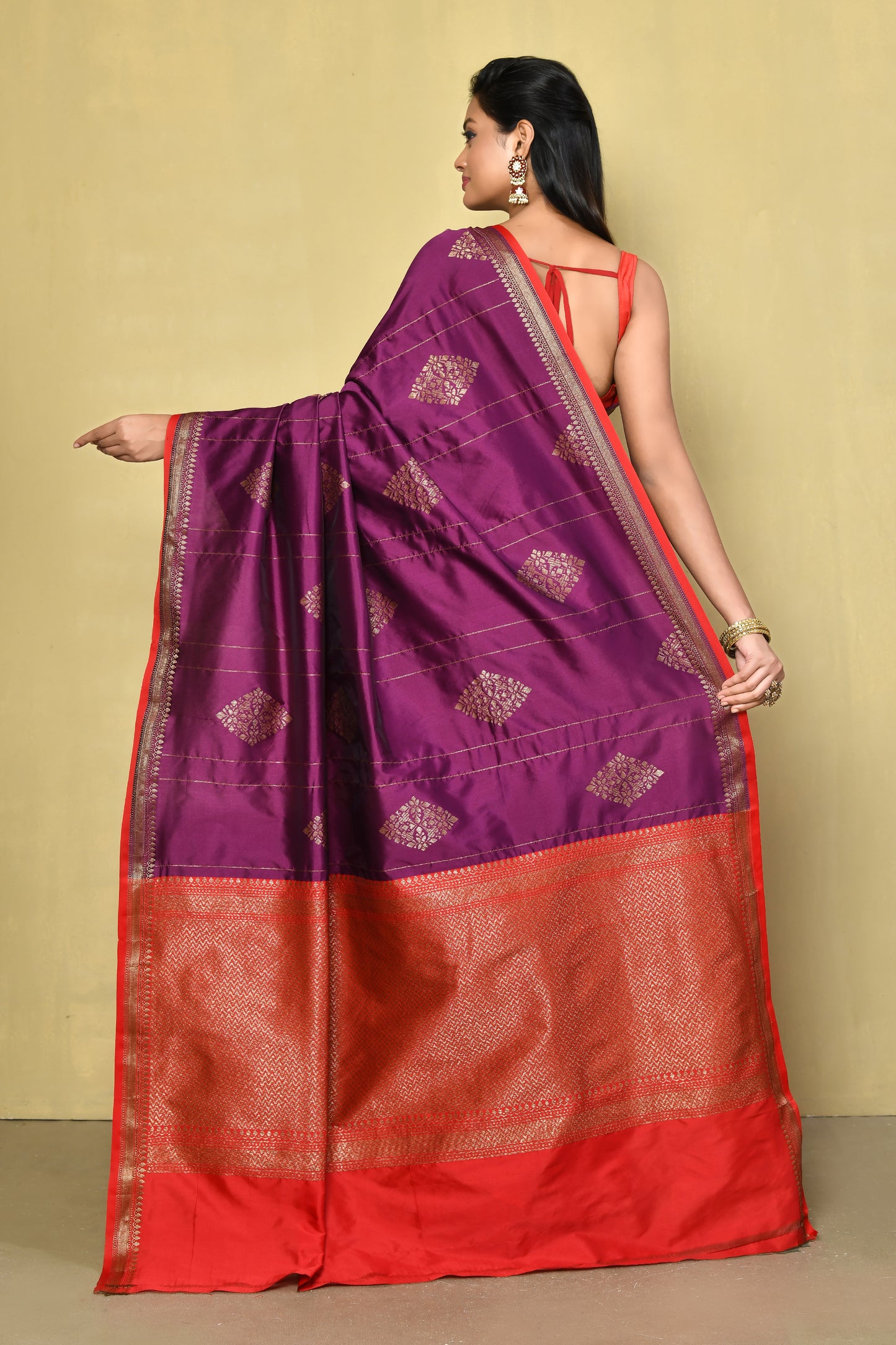 Designer Purple Saree