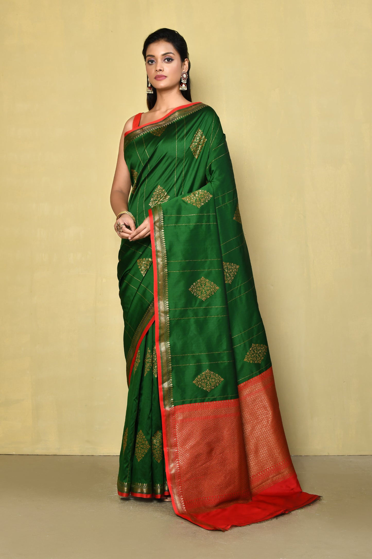 Designer Green Saree