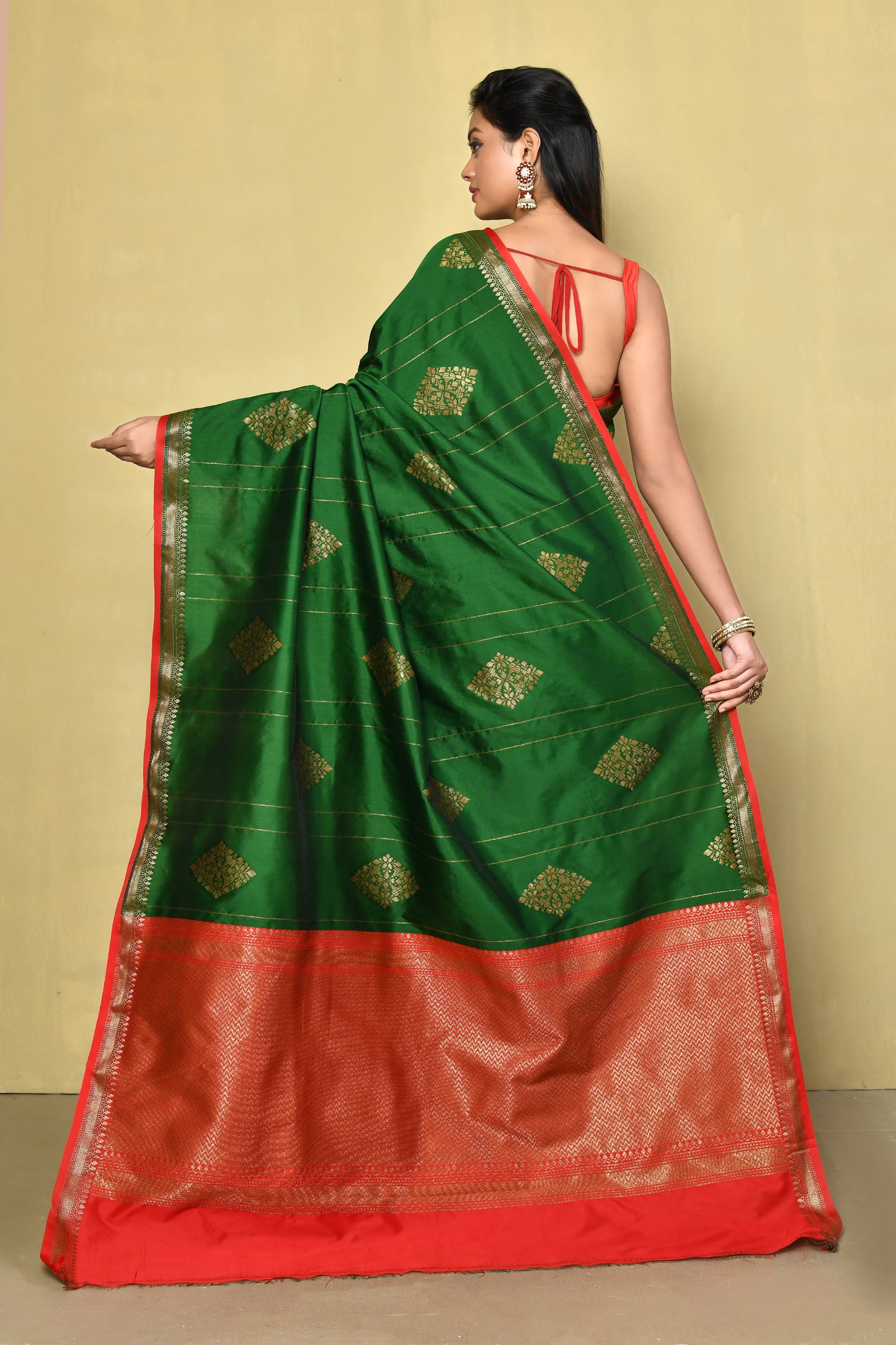 Designer Green Saree