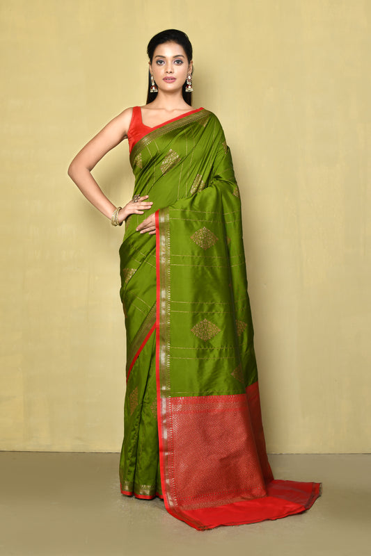 Designer Green Saree