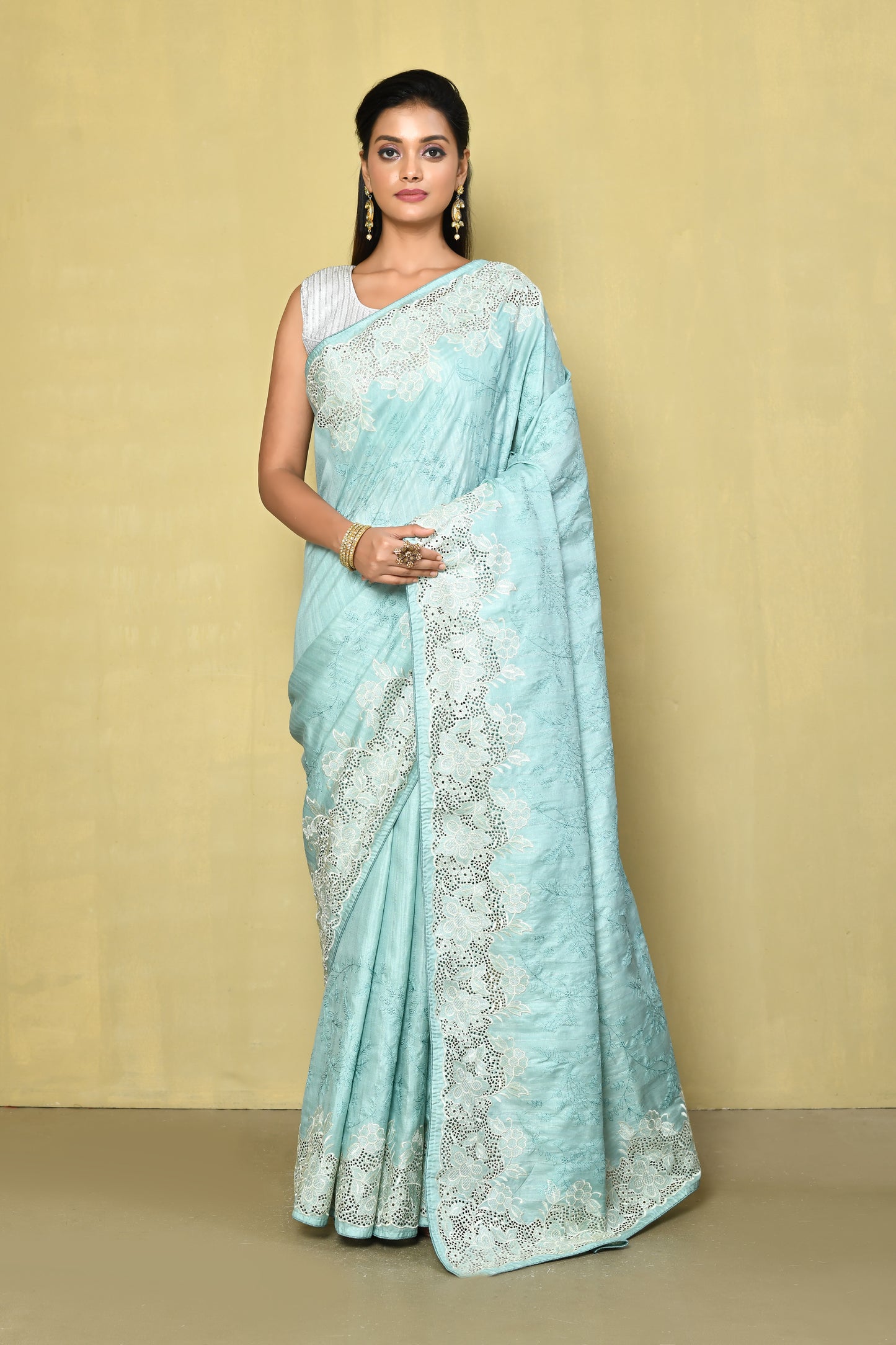 Designer Blue Saree