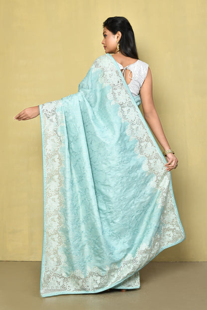 Designer Blue Saree