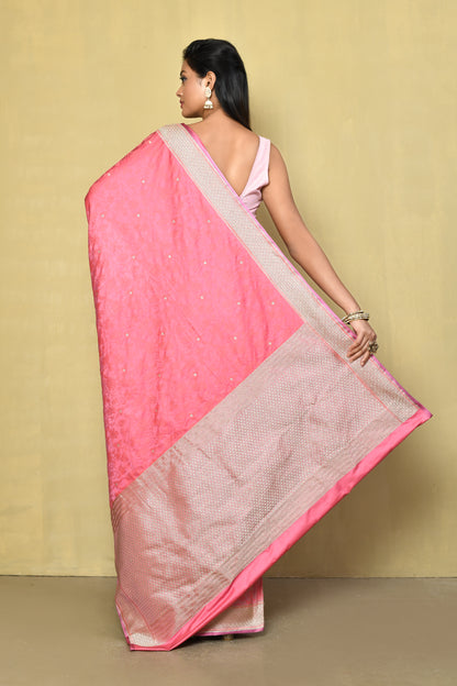 Designer Pink Saree