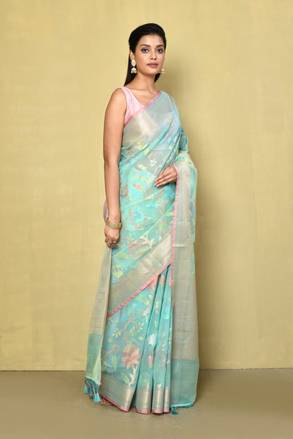 Designer Blue Saree