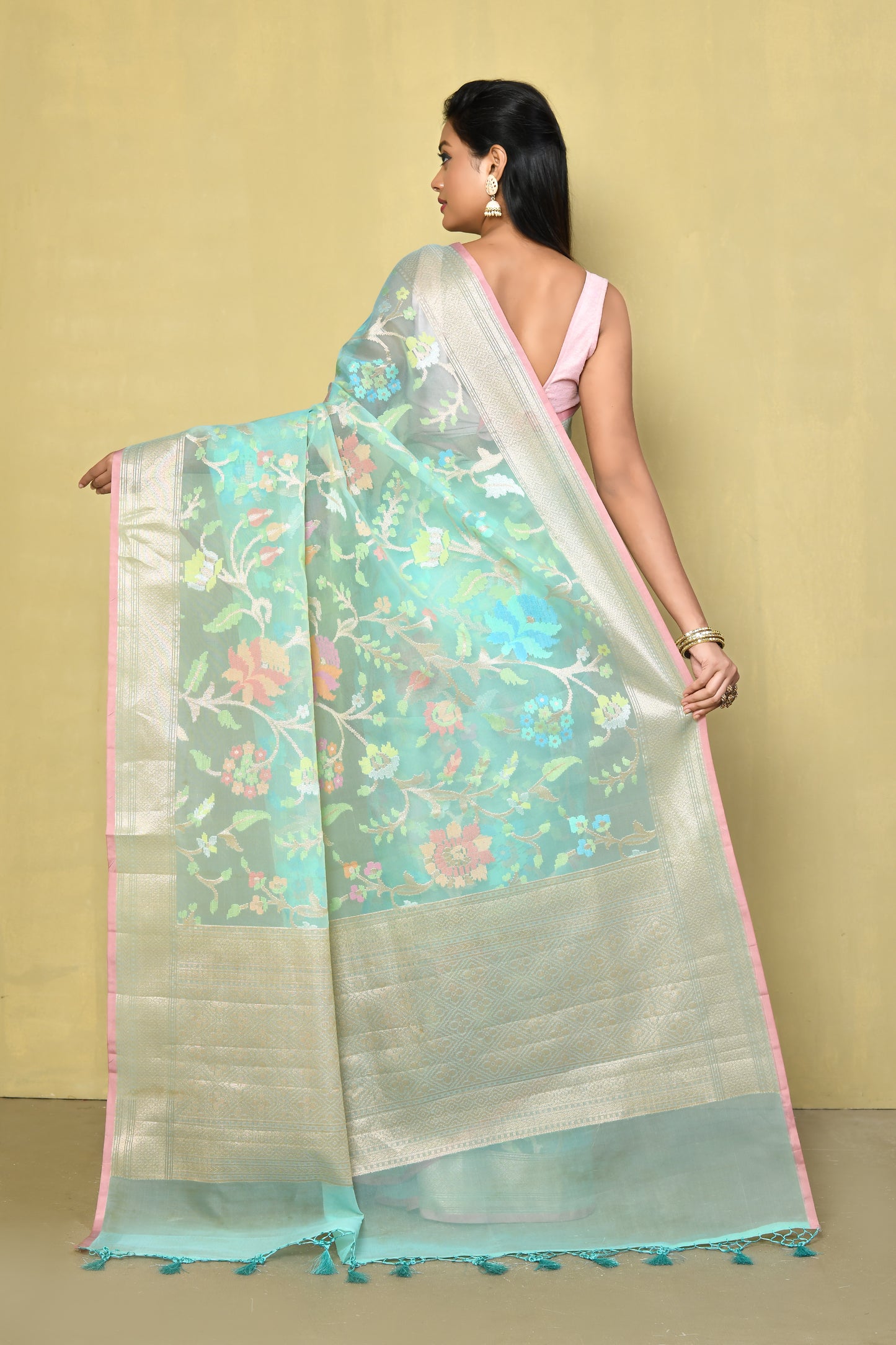 Designer Blue Saree