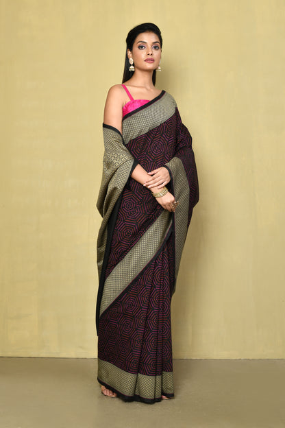 Designer Purple Saree