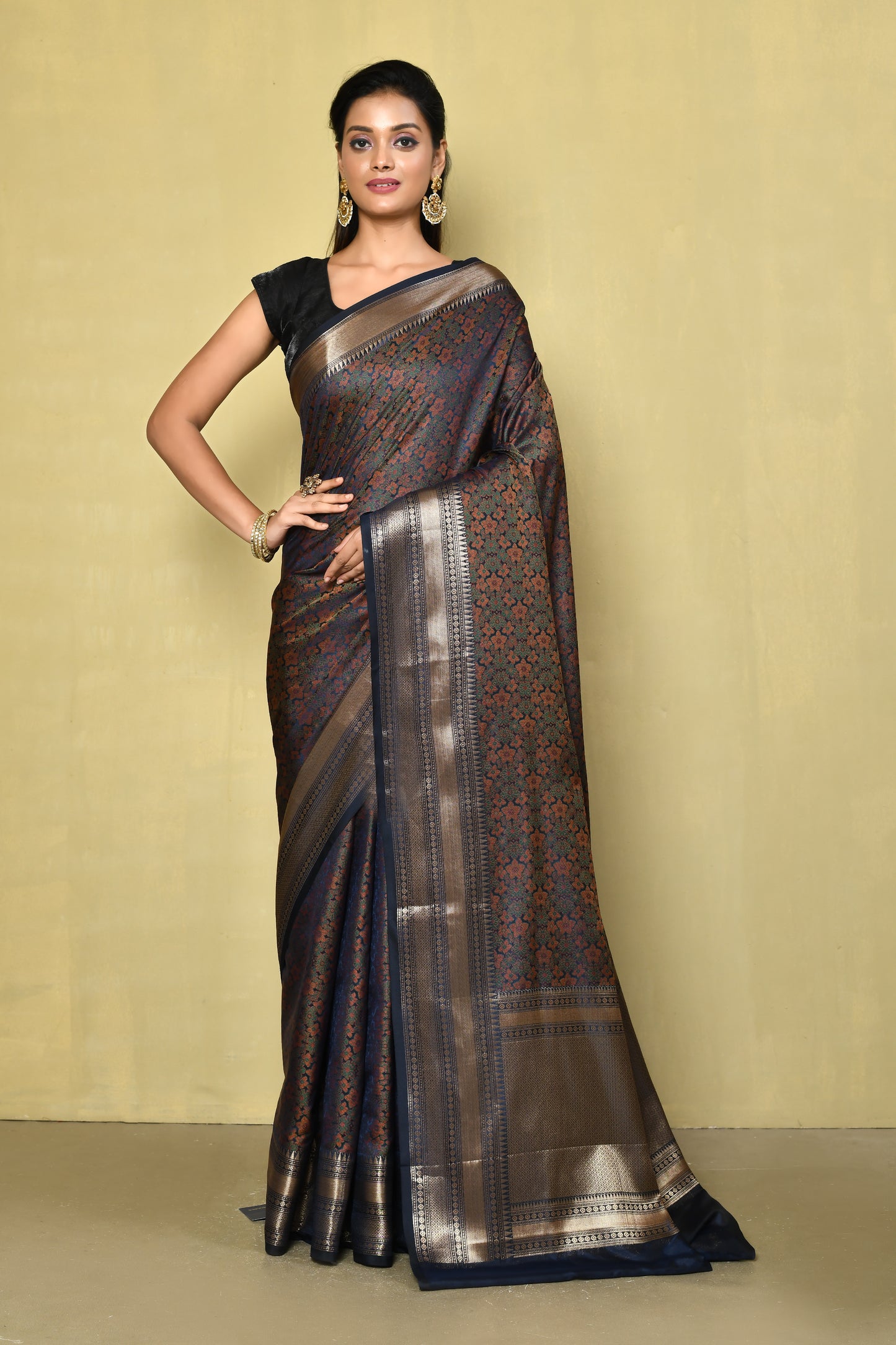 Designer Brown Saree