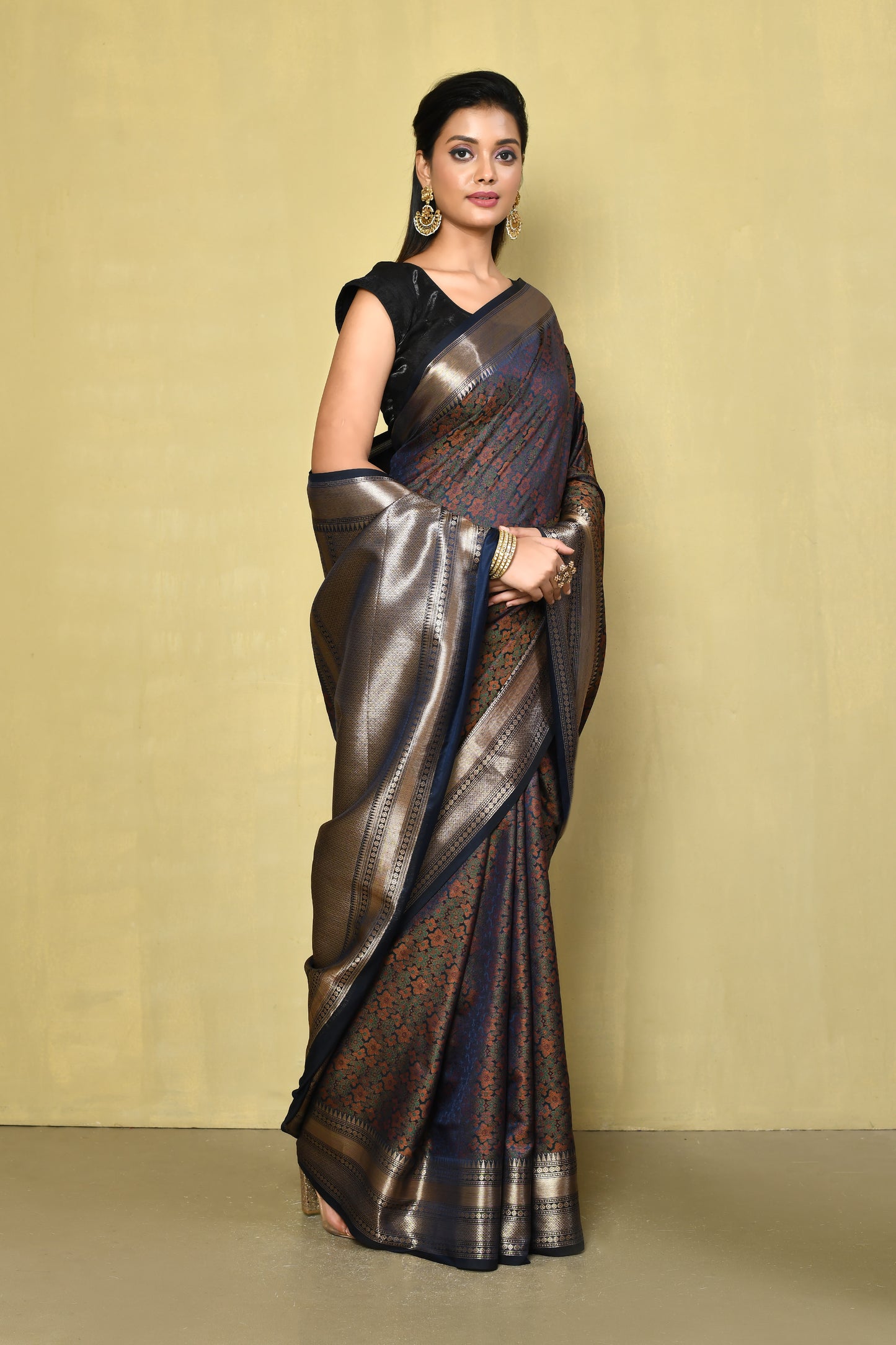 Designer Brown Saree