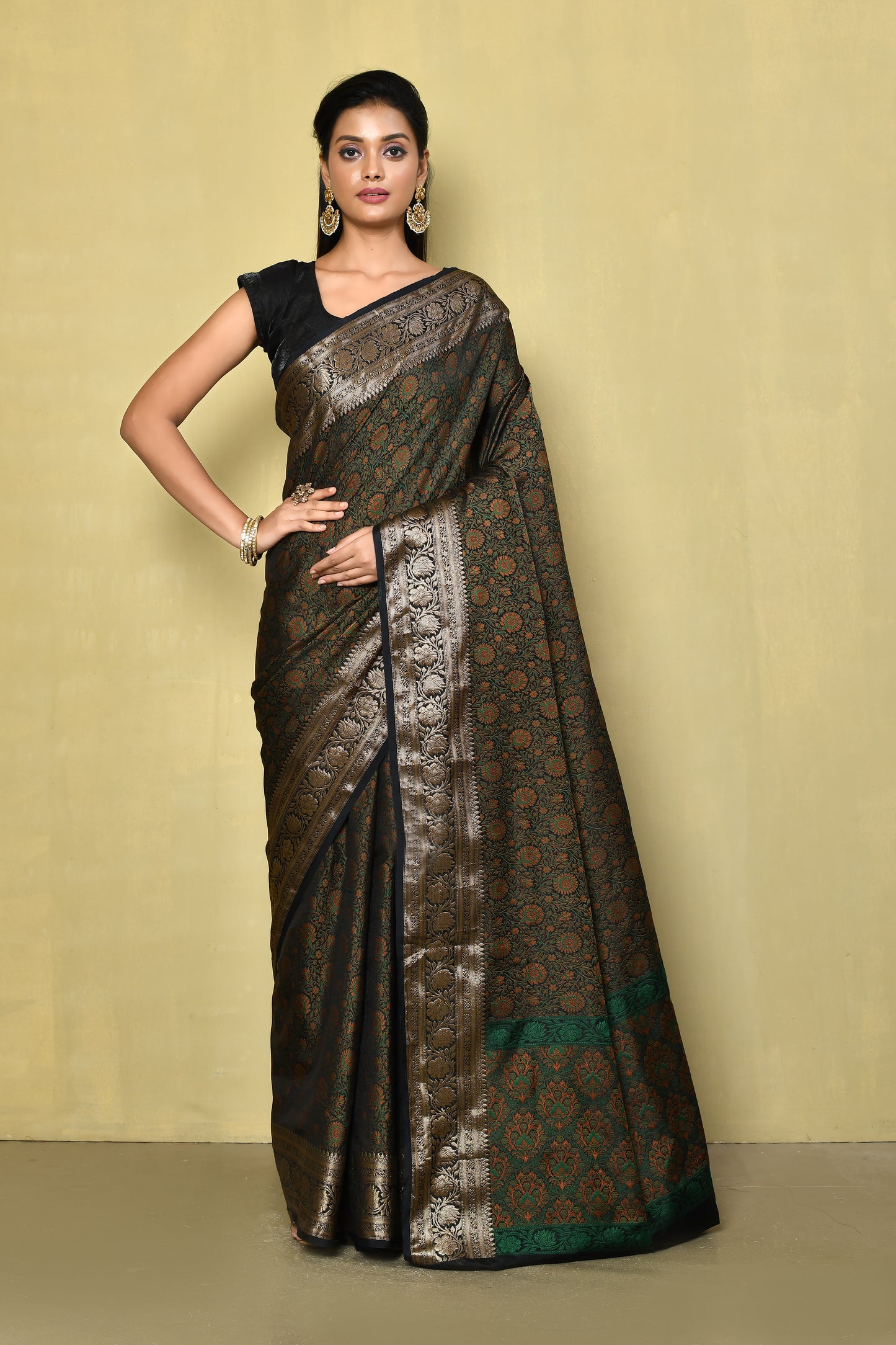 Designer Brown Saree