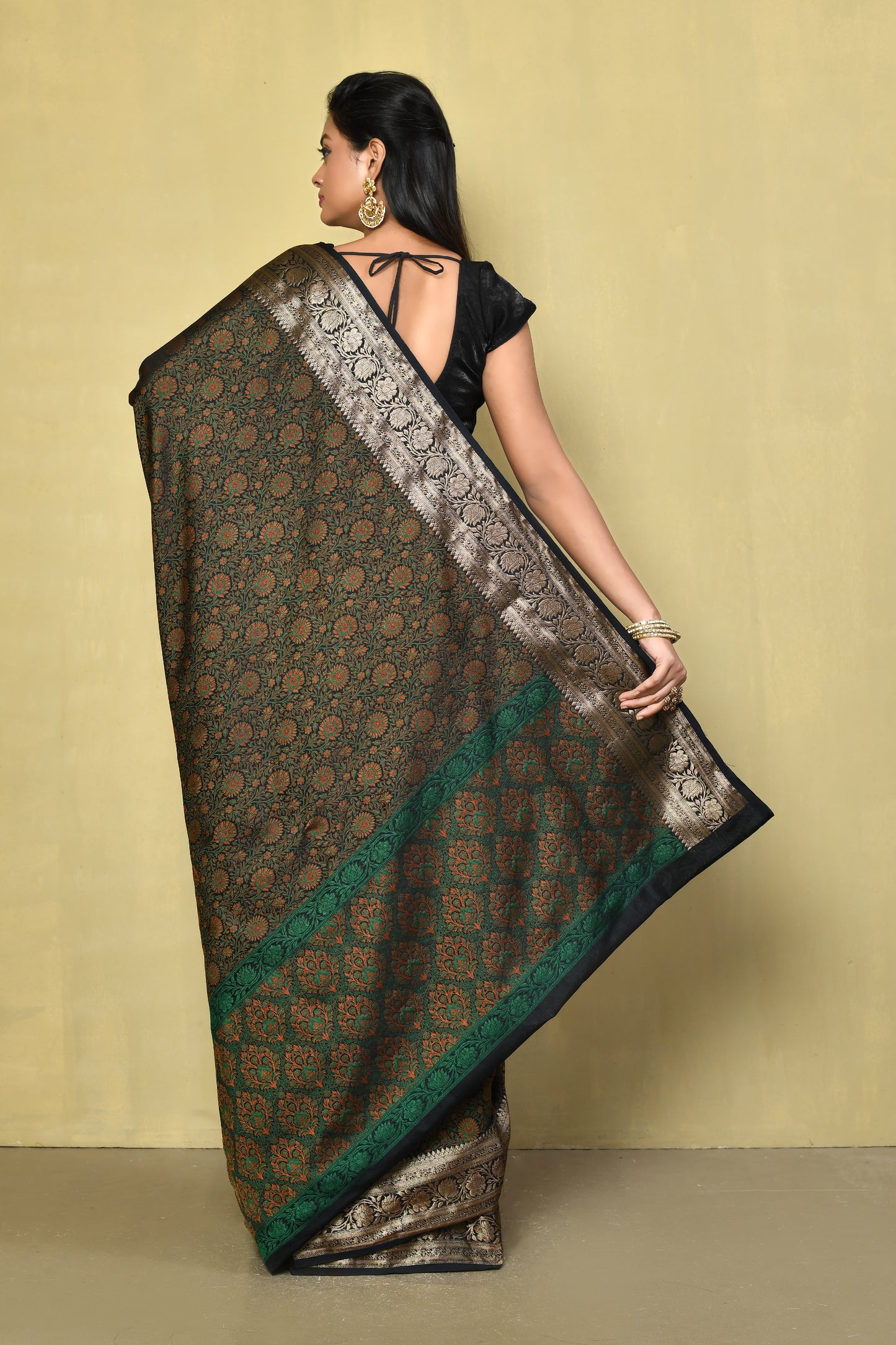 Designer Brown Saree