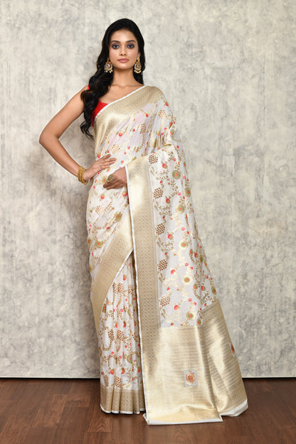 Off White Silk Saree