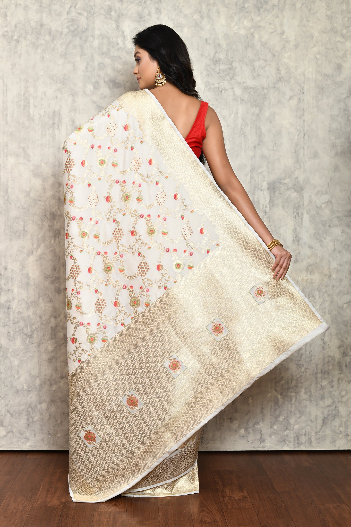 Off White Silk Saree