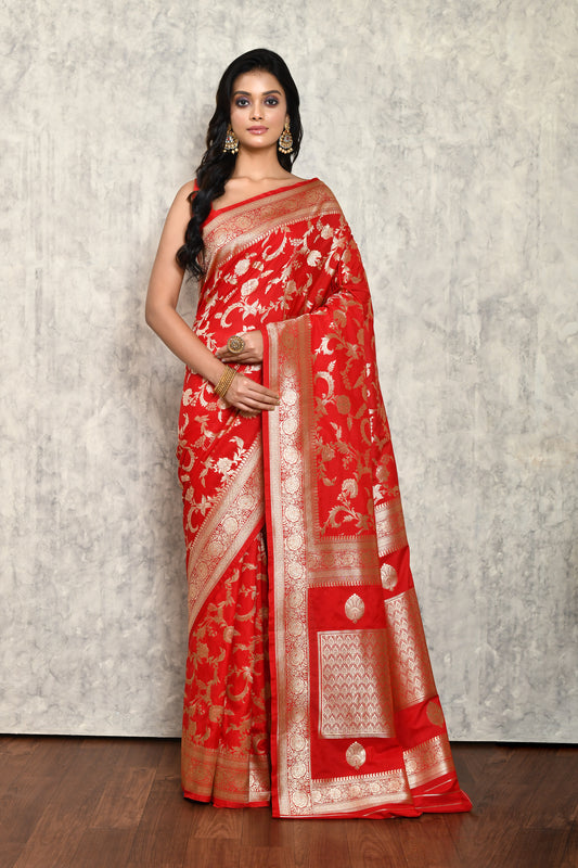 Red Silk Saree