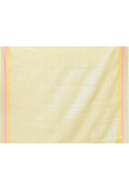 Yellow Chanderi Saree