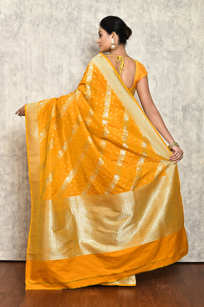 Yellow Silk Saree