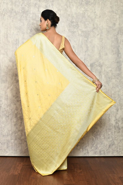 Yellow Silk Saree