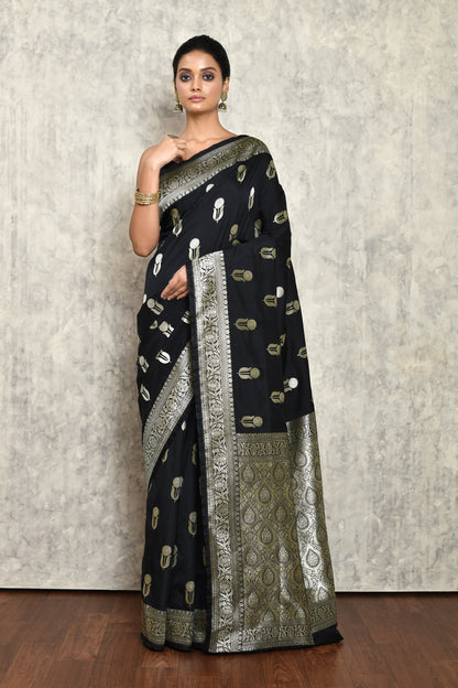 Black Silk Saree