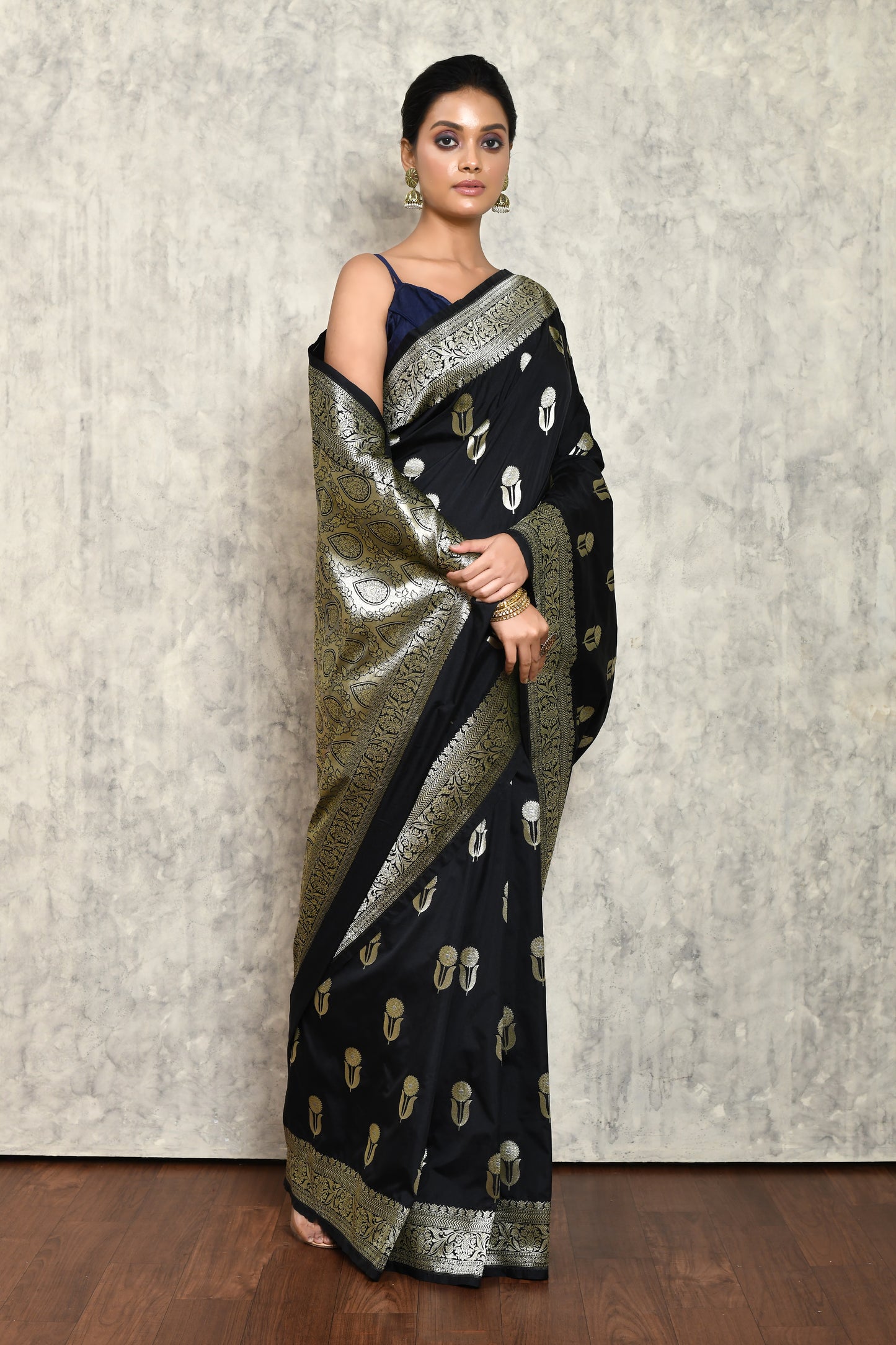 Black Silk Saree