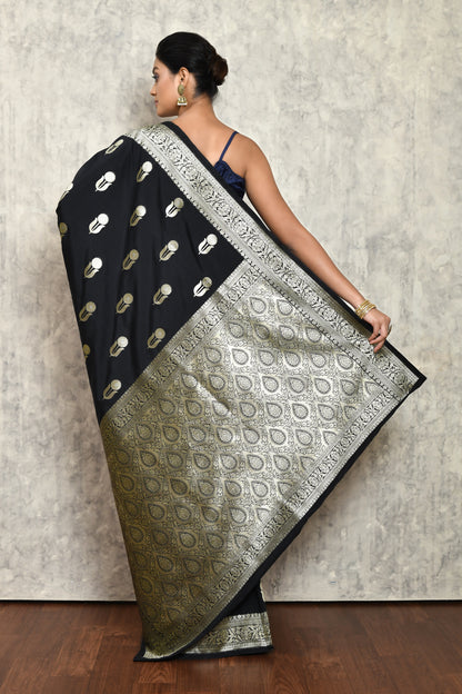 Black Silk Saree