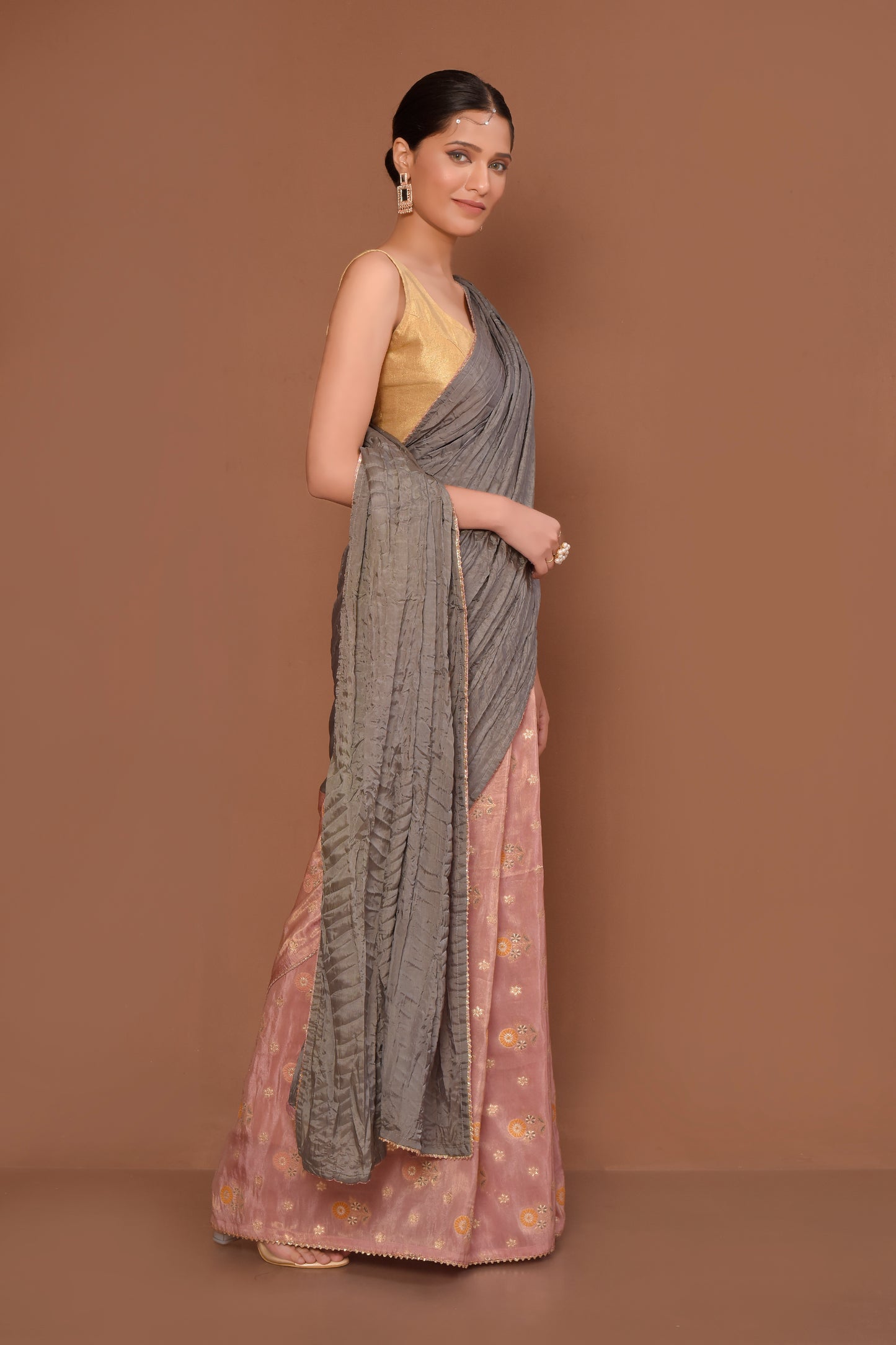 Designer Multicolor Tissue Saree