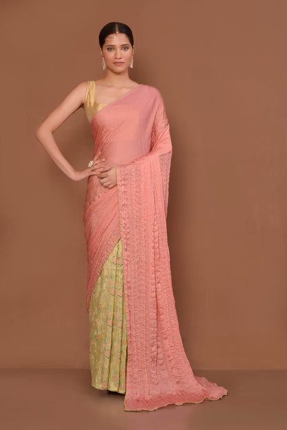 Designer Multicolor Tissue Saree