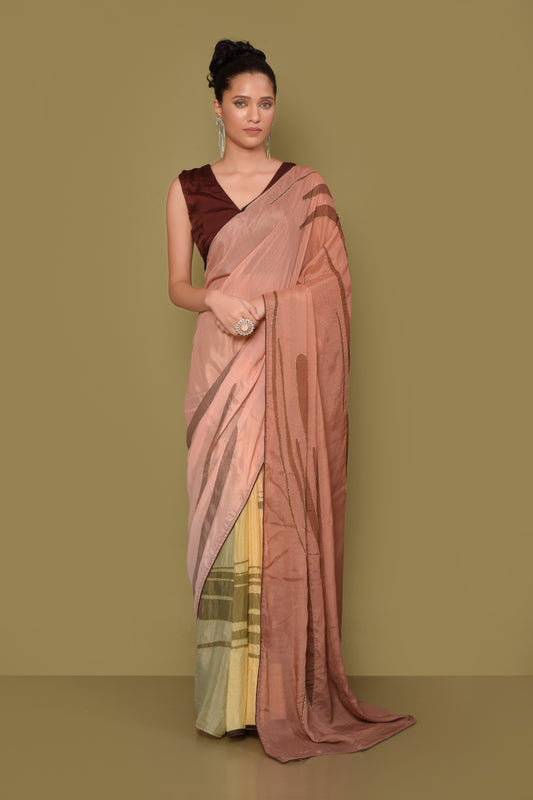 Designer Multicolor Tissue Saree