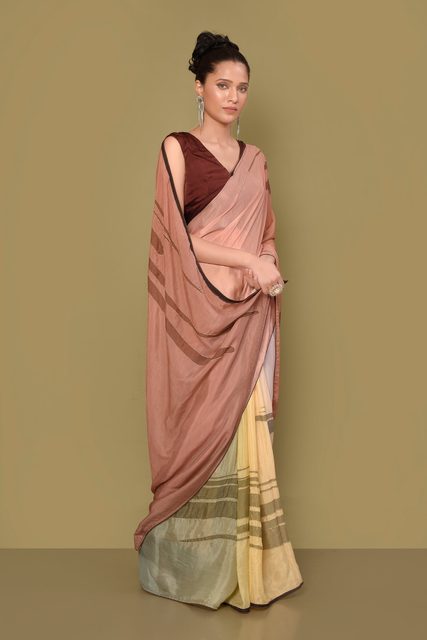 Designer Multicolor Tissue Saree