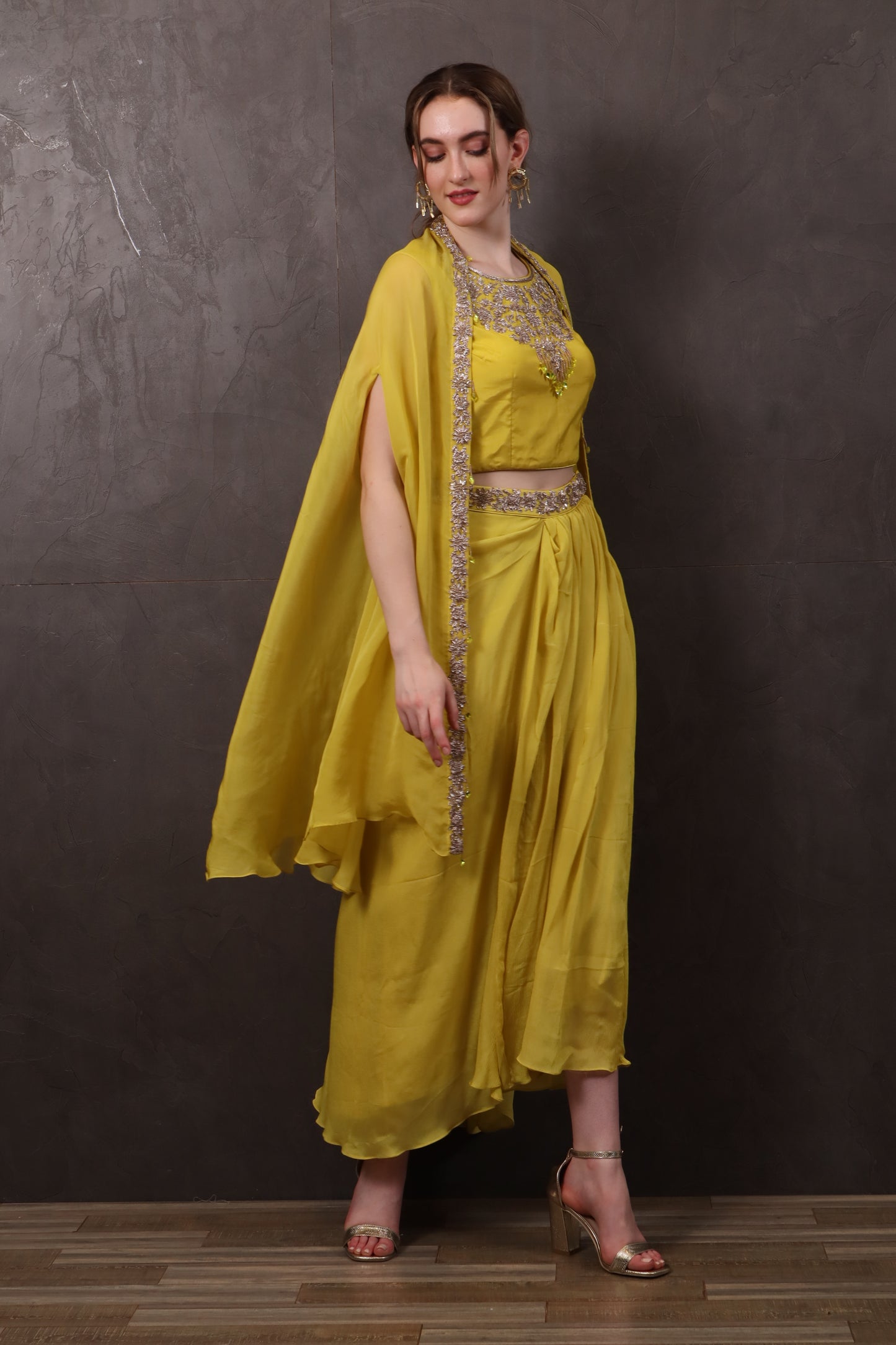 Yellow Muslin Co-Ord Set