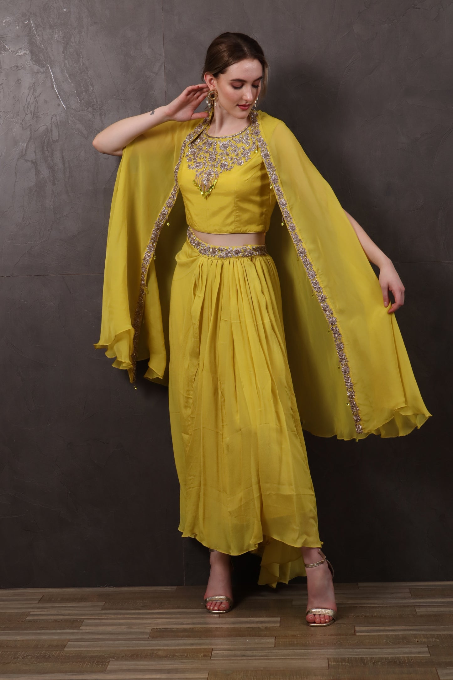 Yellow Muslin Co-Ord Set