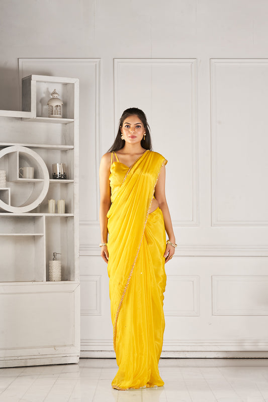 Sunlit Splendor Chinon Saree