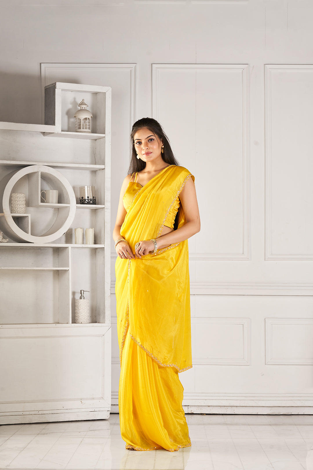 Sunlit Splendor Chinon Saree