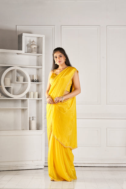 Sunlit Splendor Chinon Saree